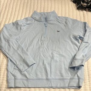 Vineyard Vines Kids Light Blue Zip-Up Top